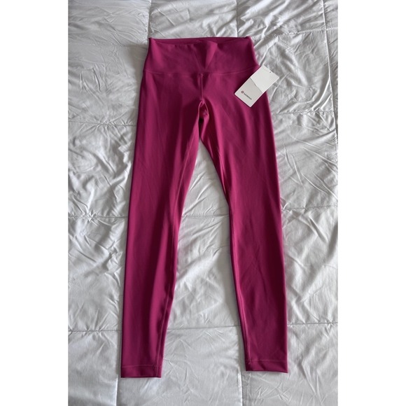 NEW Lululemon Wunder Train HR Tight 28'' Size 8 Leggings Raspberry Coulis NWT - Picture 1 of 11